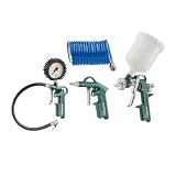 metabo LPZ 4 Set, Farbspritzpistole, Reifenfüller & Luftspritze, 5-teilig | Druckluft-Werkzeugset mit Lackierpistole, Luftdruckprüfer, 4,9 m Druckluftschlauch, Farbpistole, Pumpe und Zubehör metabo LPZ 4 Set, Farbspritzpistole, Reifenfüller & Luftspritze, 5-teilig | Druckluft-Werkzeugset mit Lackierpistole, Luftdruckprüfer, 4,9 m Druckluftschlauch, Farbpistole, Pumpe und Zubehör